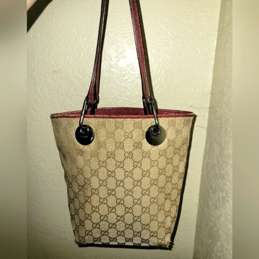 Gucci Vintage Monogram with Pink Tote